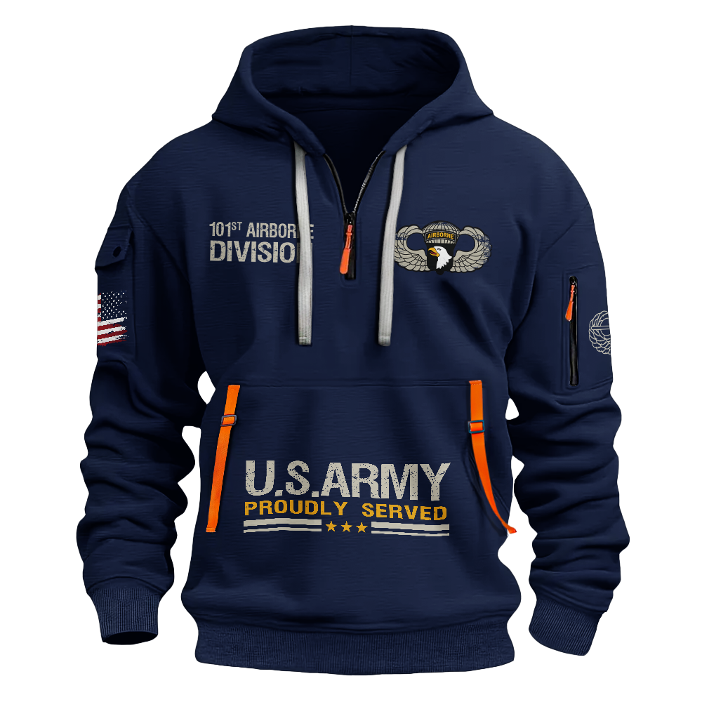 I Own It Forever The Title 101st Airborne Division Quarter Zip Hoodie