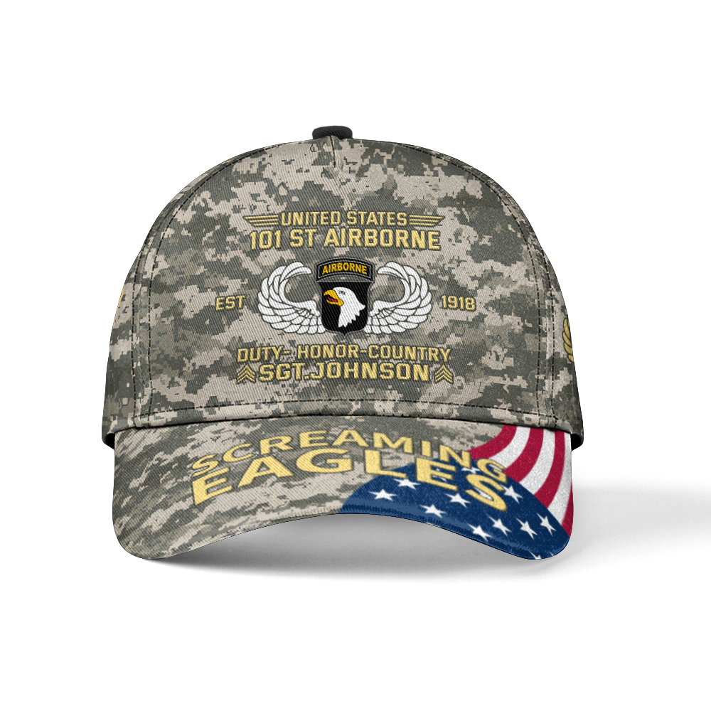 Personalized 101st Airborne Veteran Classic Cap