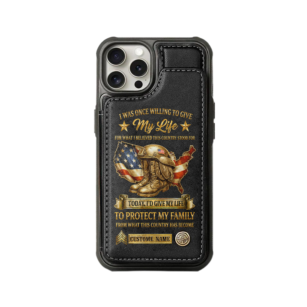 Personalizable I Was Once Willing To Give My Life Wallet Phone Case