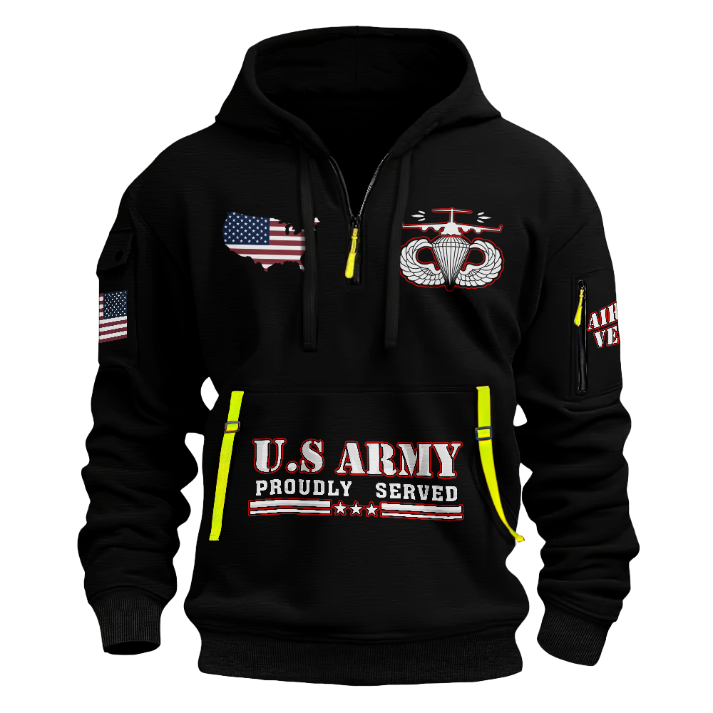 Airborne I Jumped Out Of Planes On Purpose Quarter Zip Hoodie