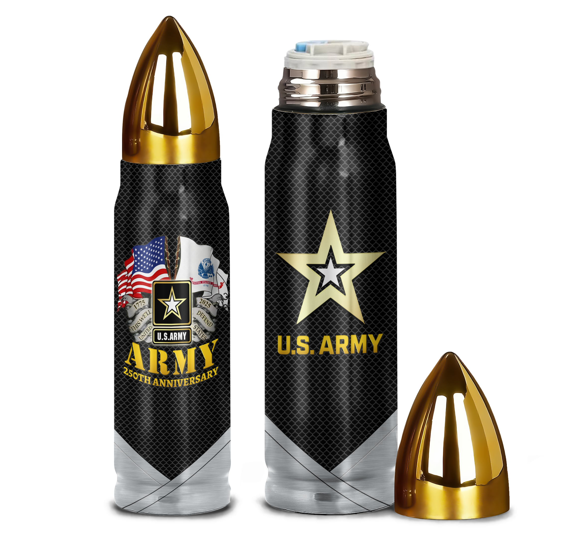 Army 250th Anniversary Bullet Tumbler