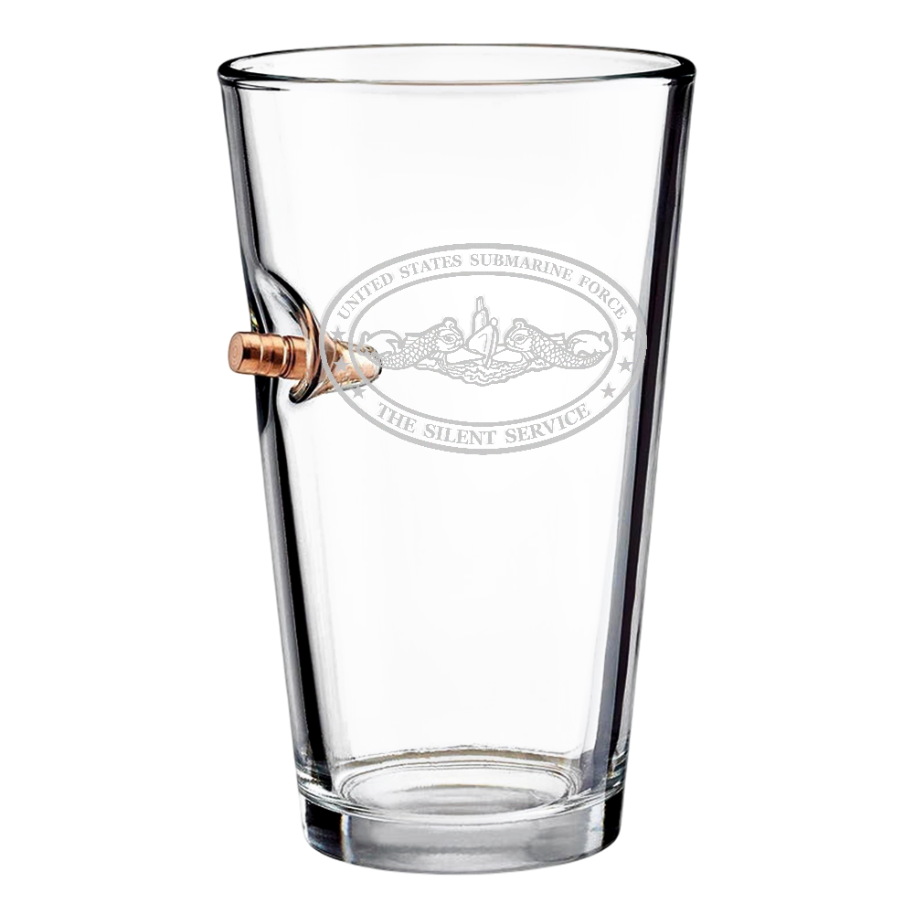 Submarine Silent Service Bullet Pint Glass