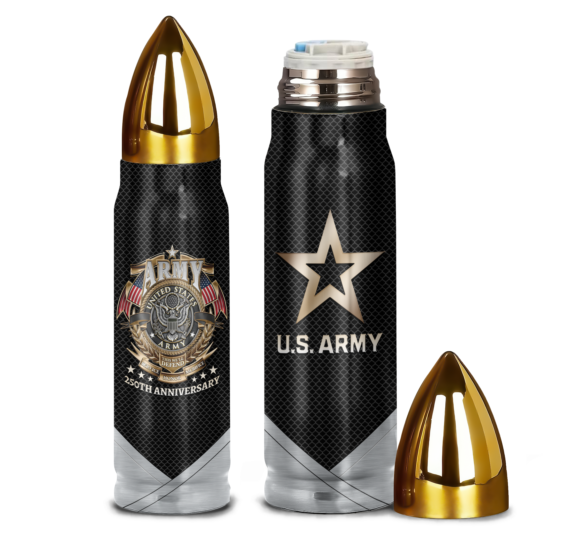 Army 250th Anniversary Bullet Tumbler