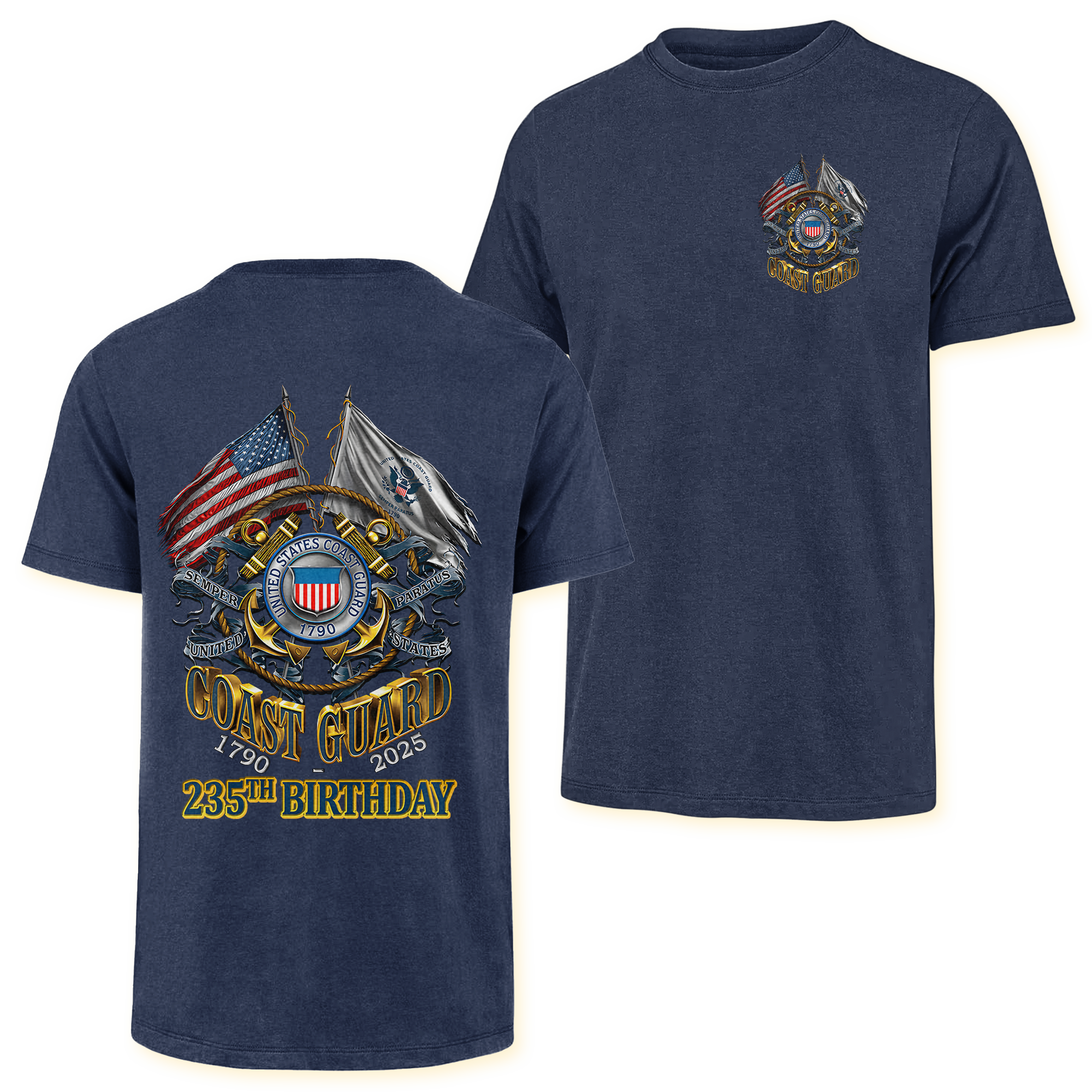 Coast Guard 235th Birthday Double Side Classic T-shirt
