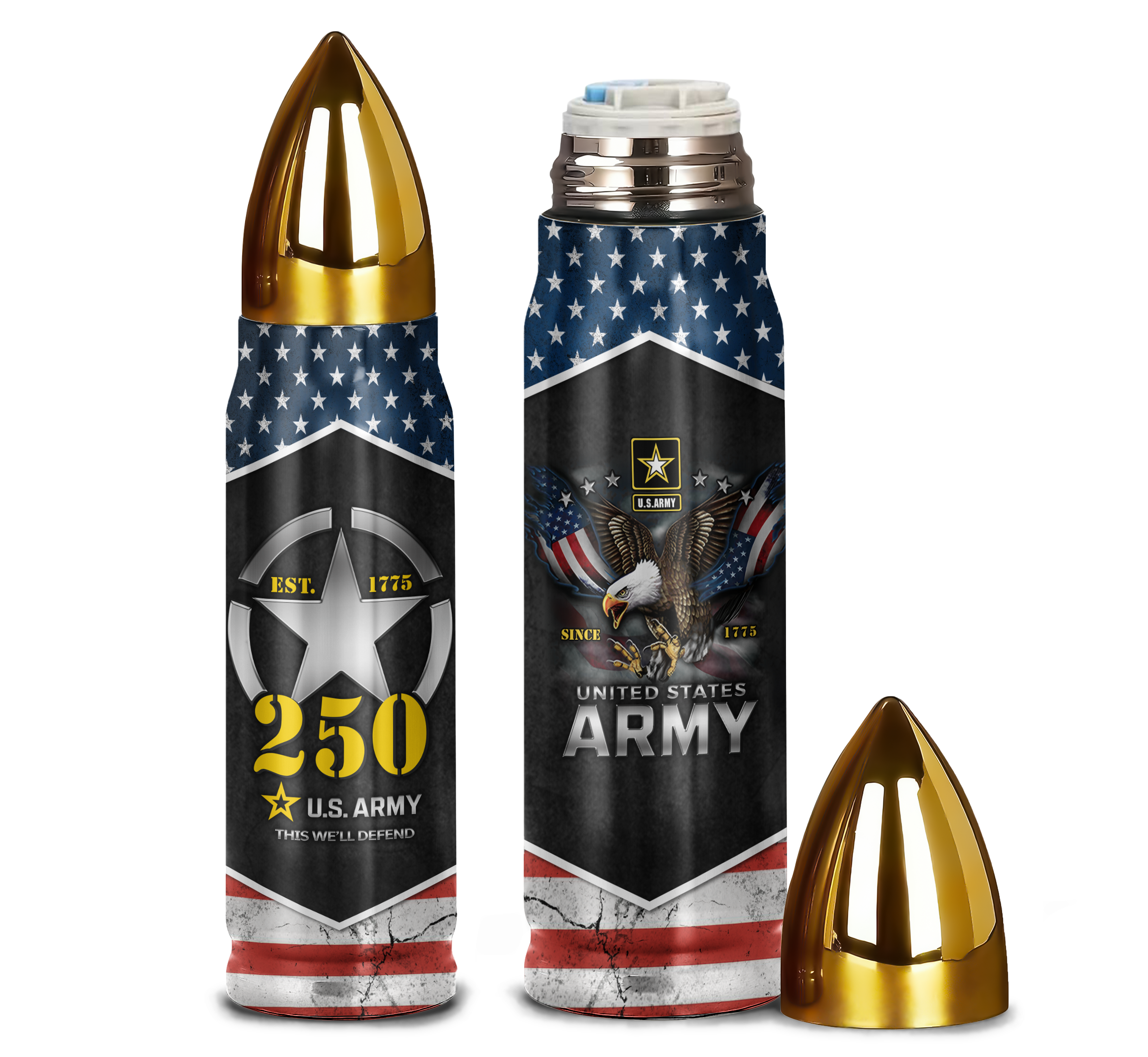 Army 250th Anniversary Bullet Tumbler