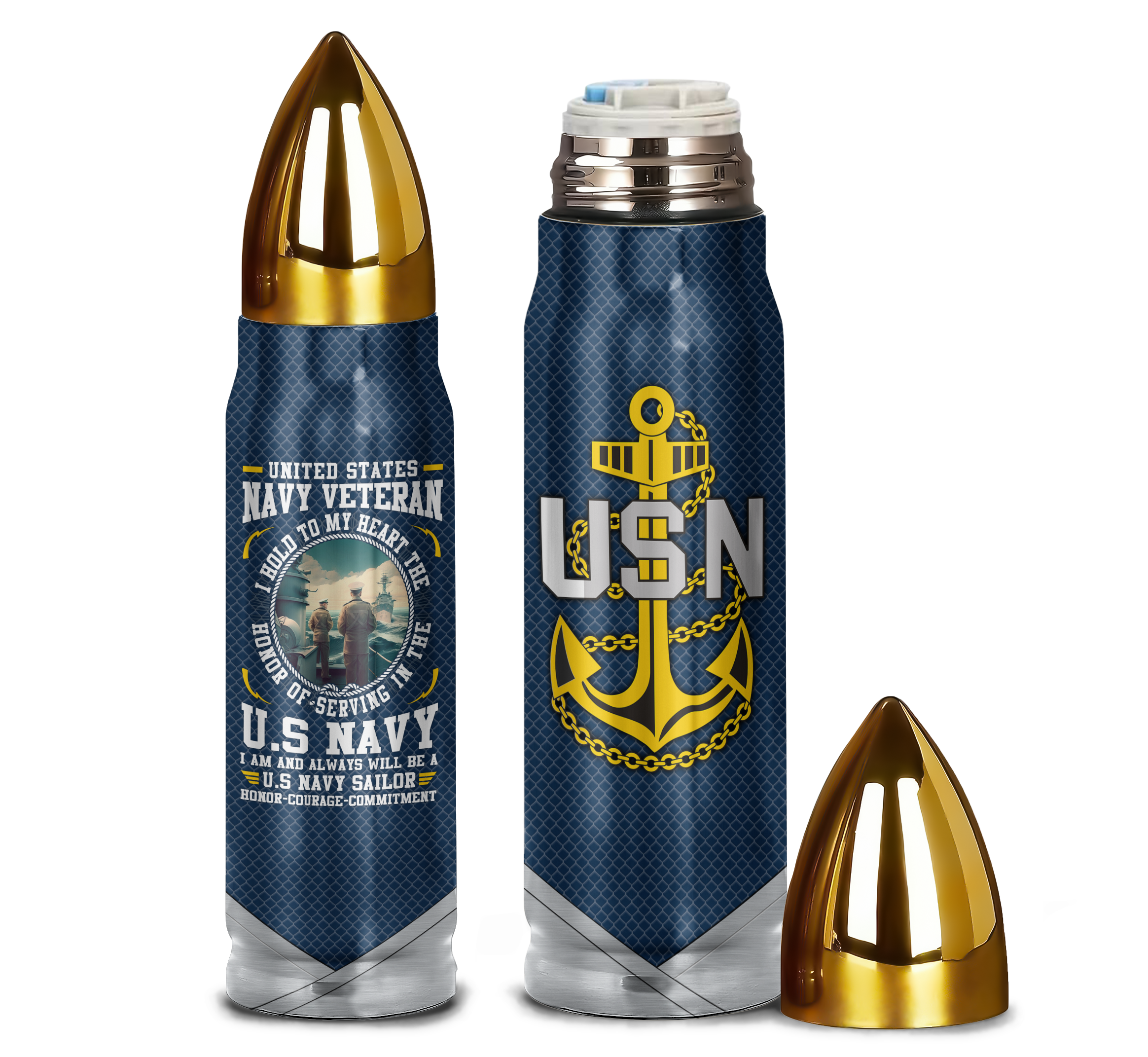 Honor Of Serving In The Navy Bullet Tumbler