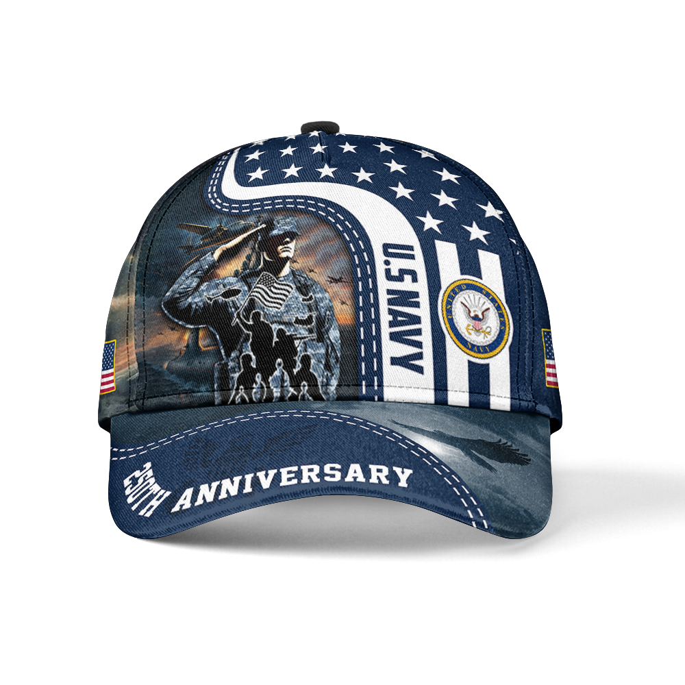 Navy 250th Anniversary Classic Cap & Classic Tee Combo
