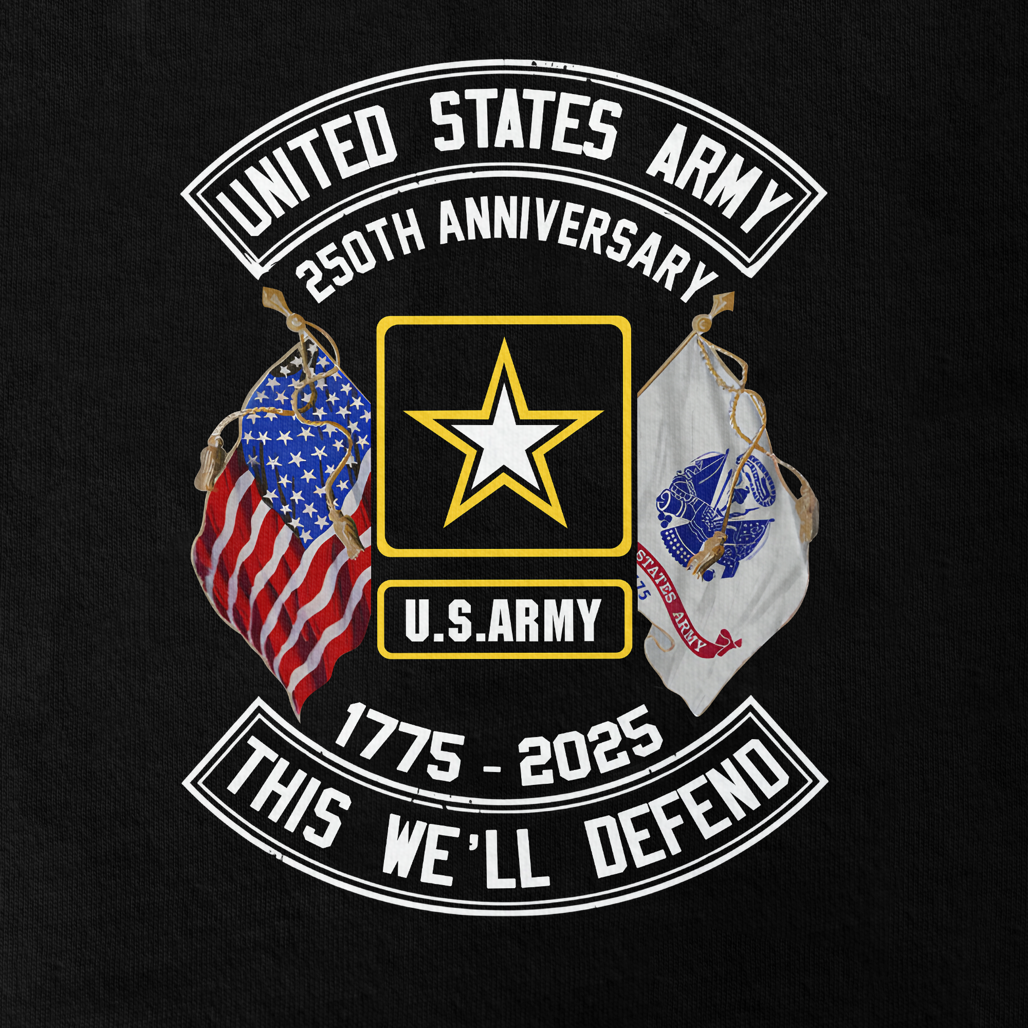 Army 250th Anniversary Raglan Zip Polo Shirt