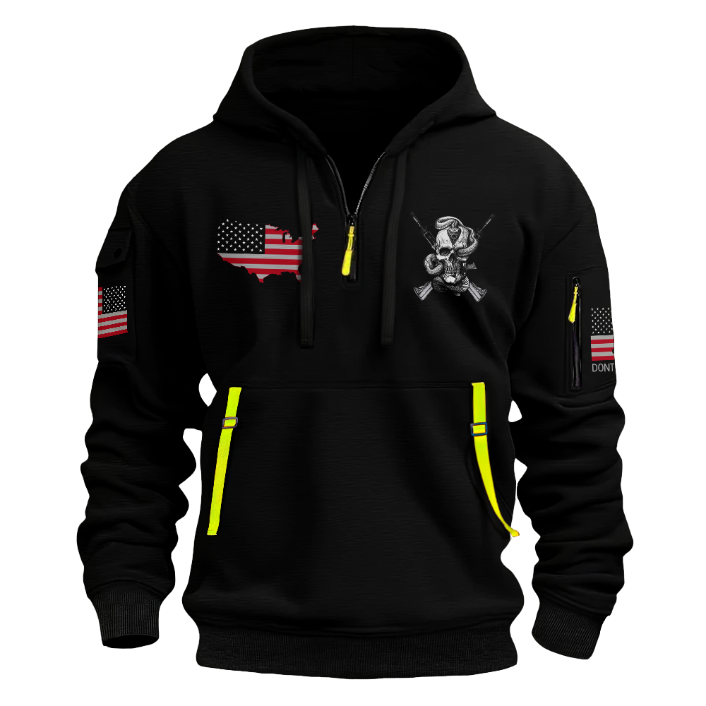 The Greatest Danger To American Freedom Quarter Zip Hoodie