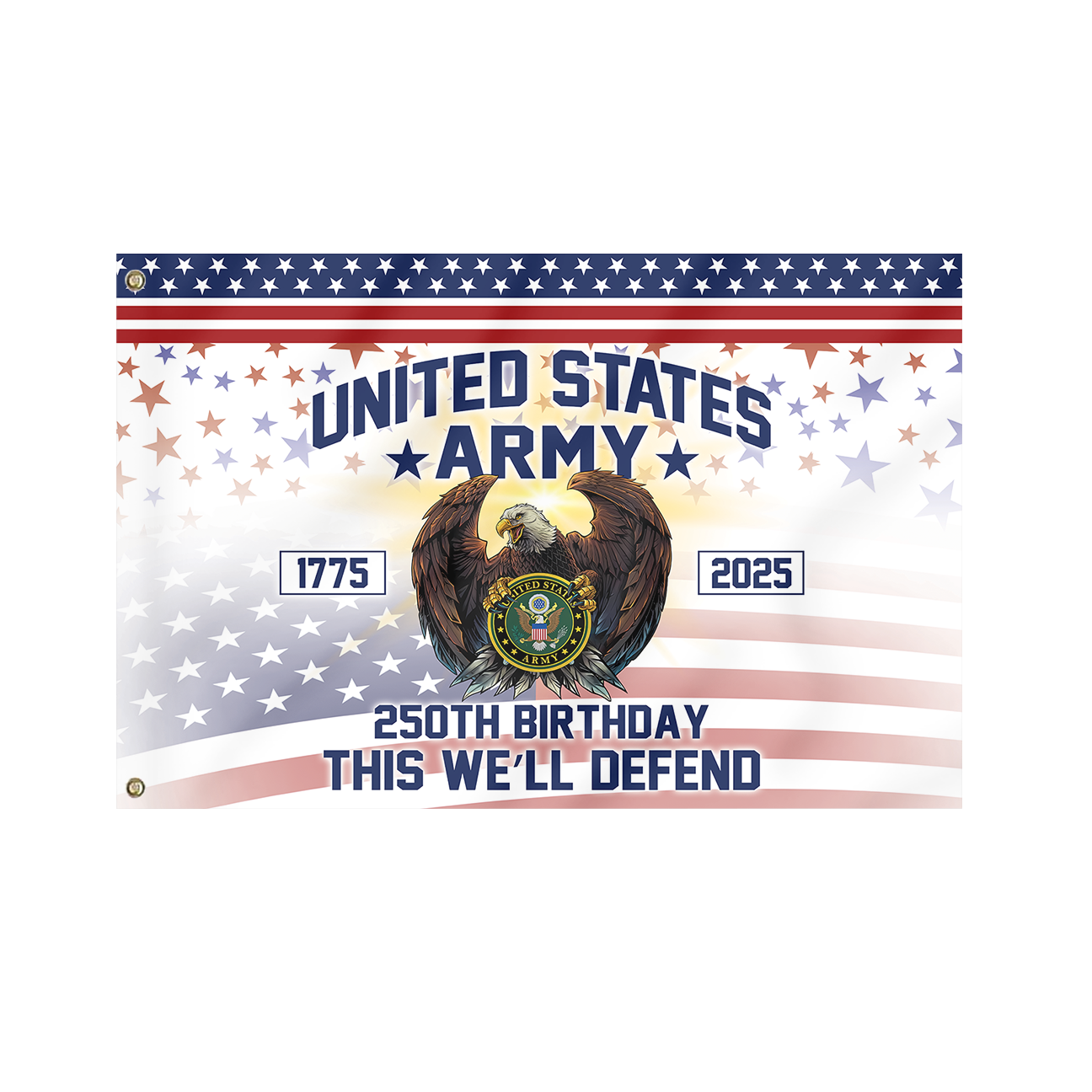 Army 250th Anniversary House Flag