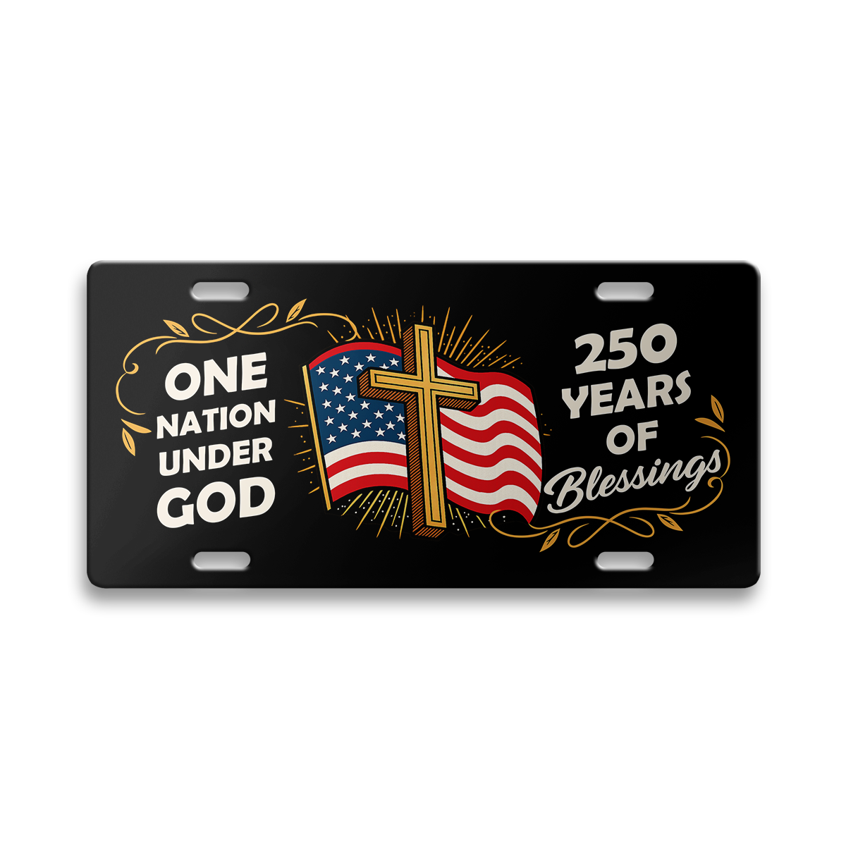 America 250 Years of Freedom Aluminum License Plate