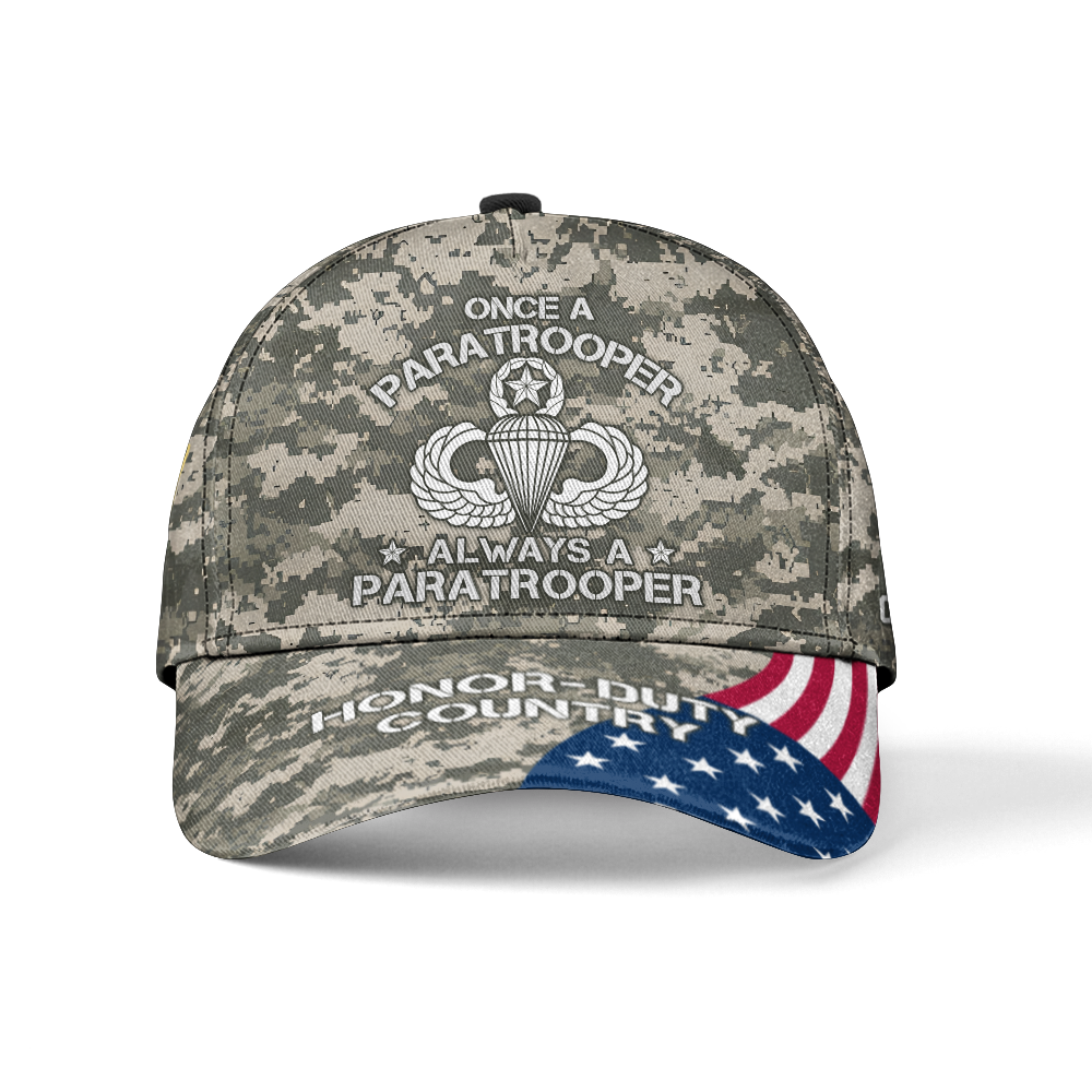 Personalized Airborne Always a Paratrooper Classic Cap