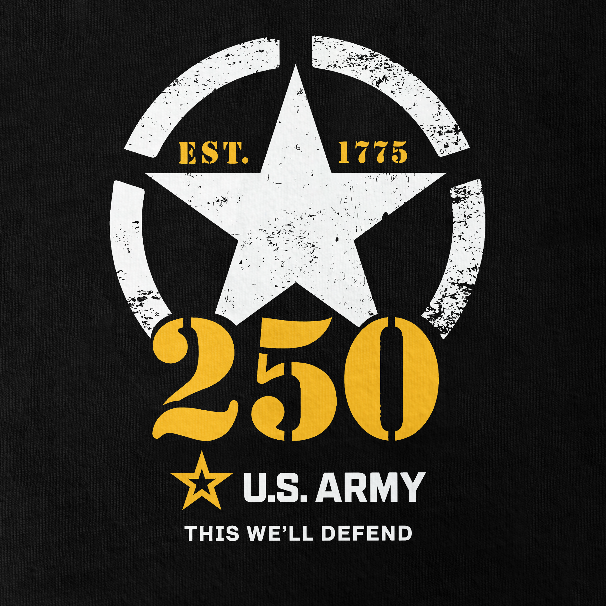 Army 250th Anniversary Raglan Zip Polo Shirt