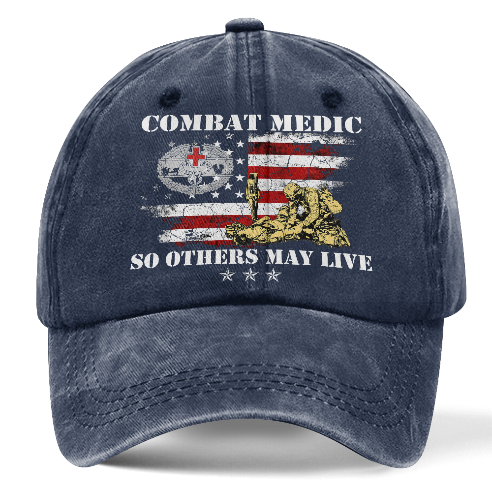 Personalizable Combat Medic Washed Cap