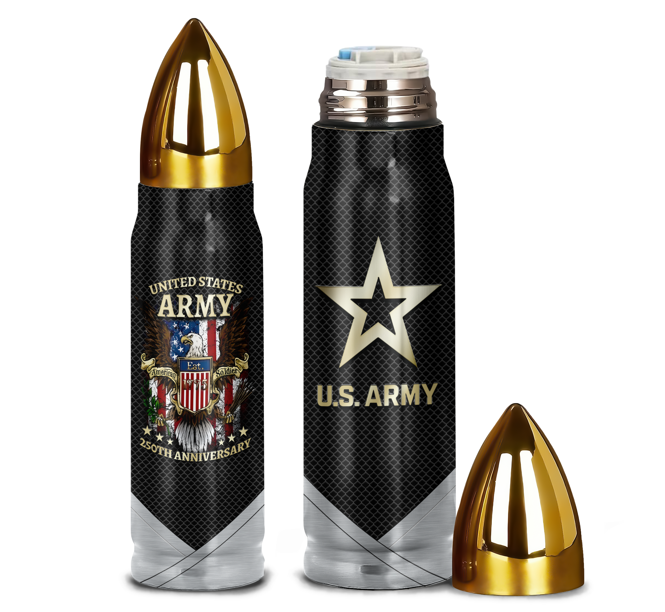 Army 250th Anniversary Bullet Tumbler