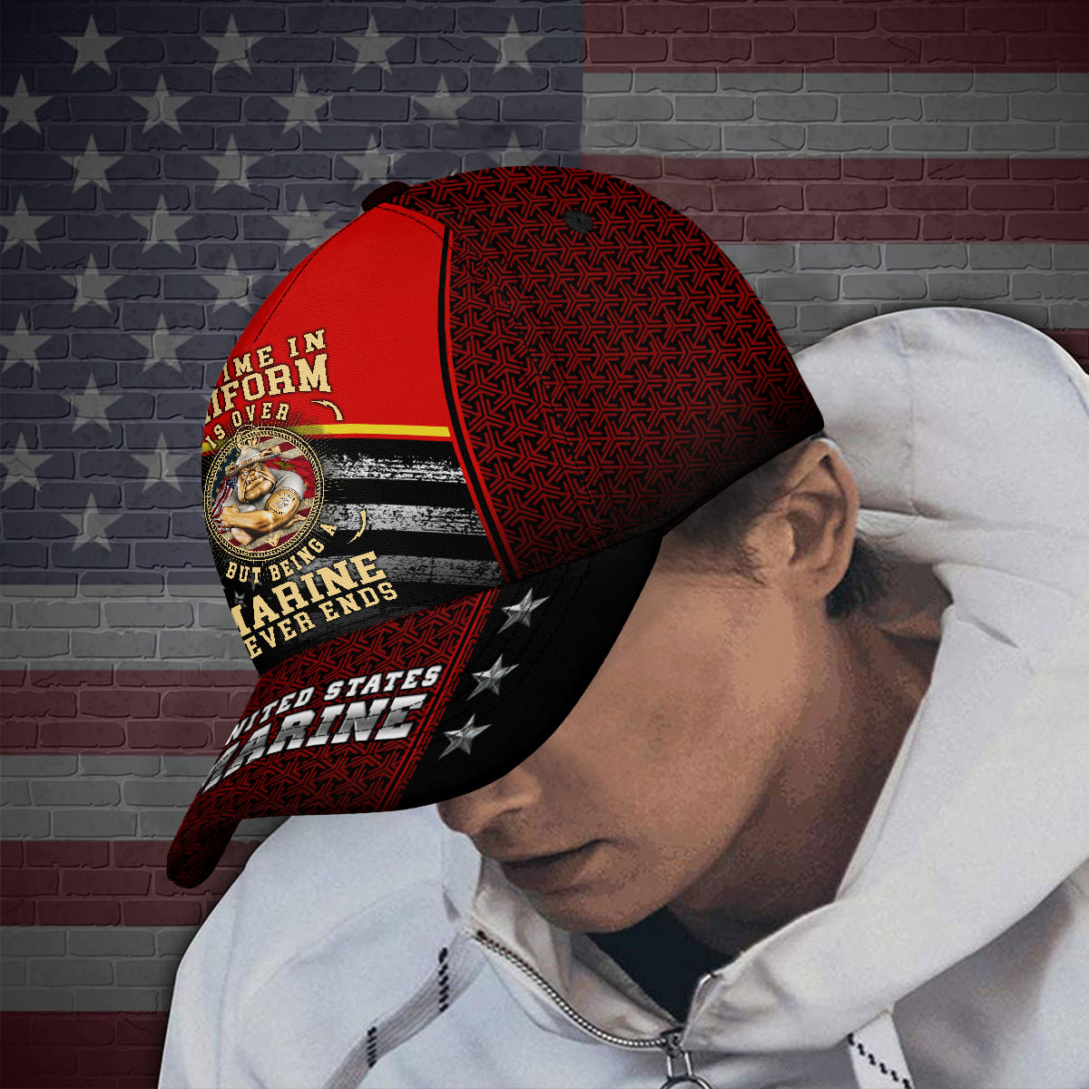 Being A Marine Never Ends Hat Cap