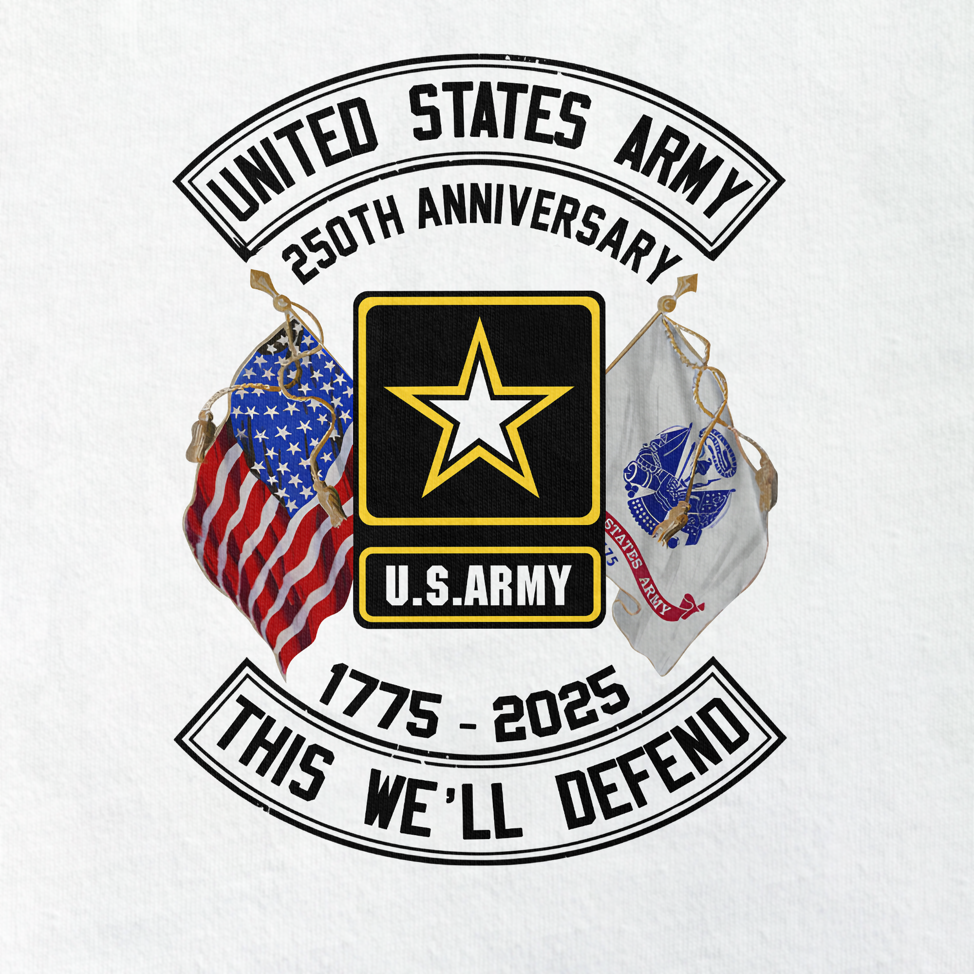 Army 250th Anniversary Raglan Zip Polo Shirt