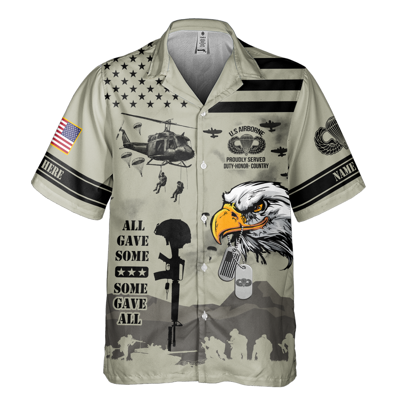 Airborne Proudly Served Cuban Shirt