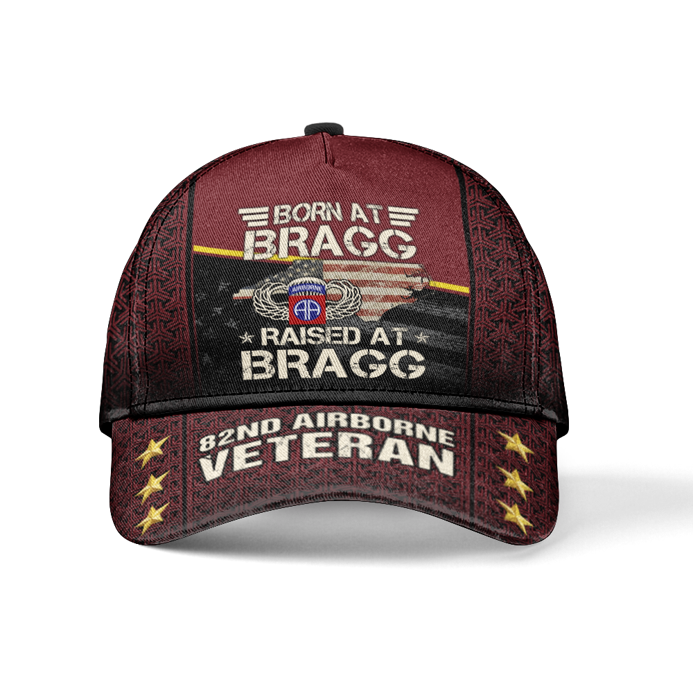 Airborne Born At Bragg Raised At Bragg Hat Cap