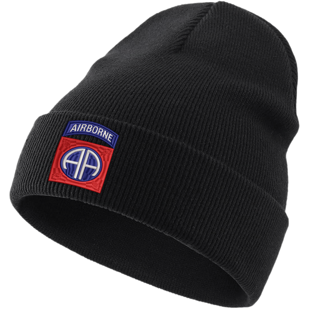 82nd Airborne Embroidered Beanie