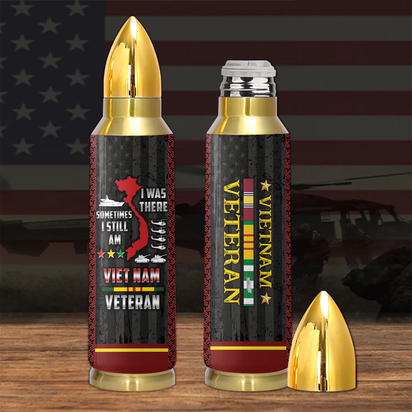 Vietnam Veteran I Was There Bullet Tumbler