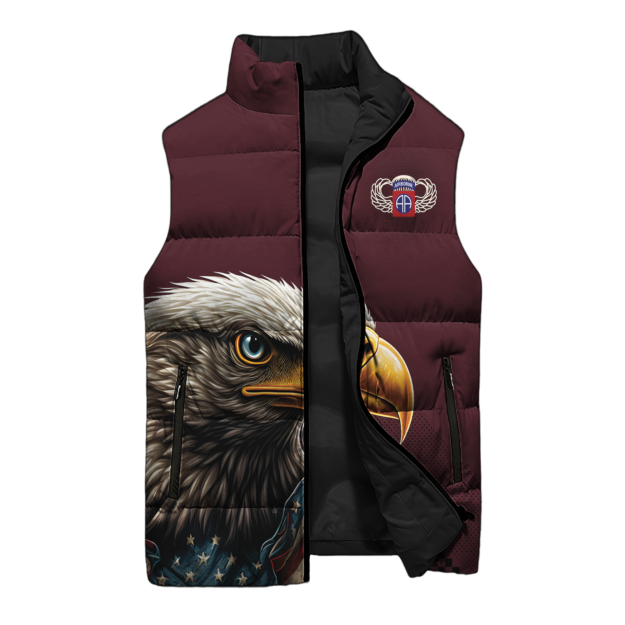 Born At Benning Raised At Bragg Puffer Vest