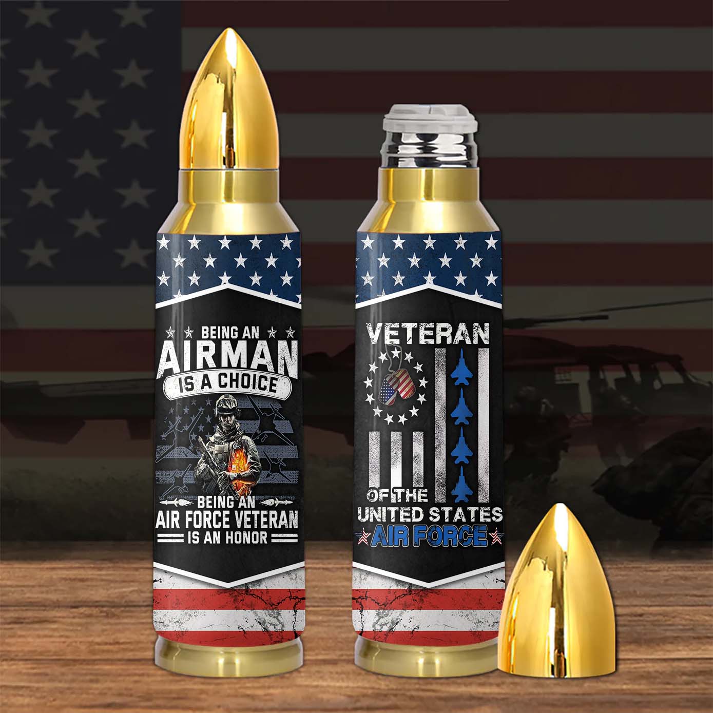 Being An Air Force Veteran Is An Honor Bullet Tumbler