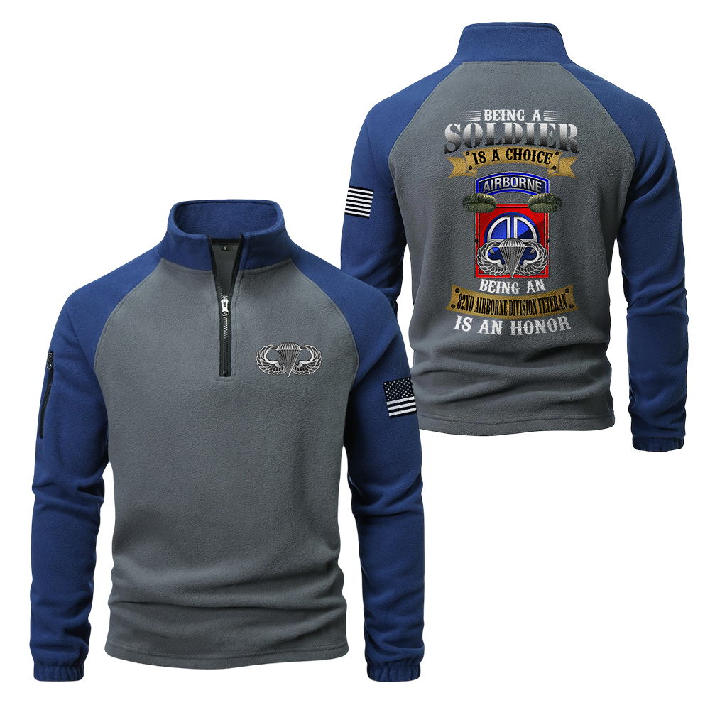 82nd Airborne Division Half-Zip Raglan Sweatshirt