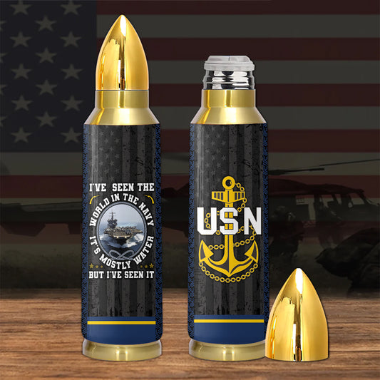 I Have Seen The World In The Navy Bullet Tumbler