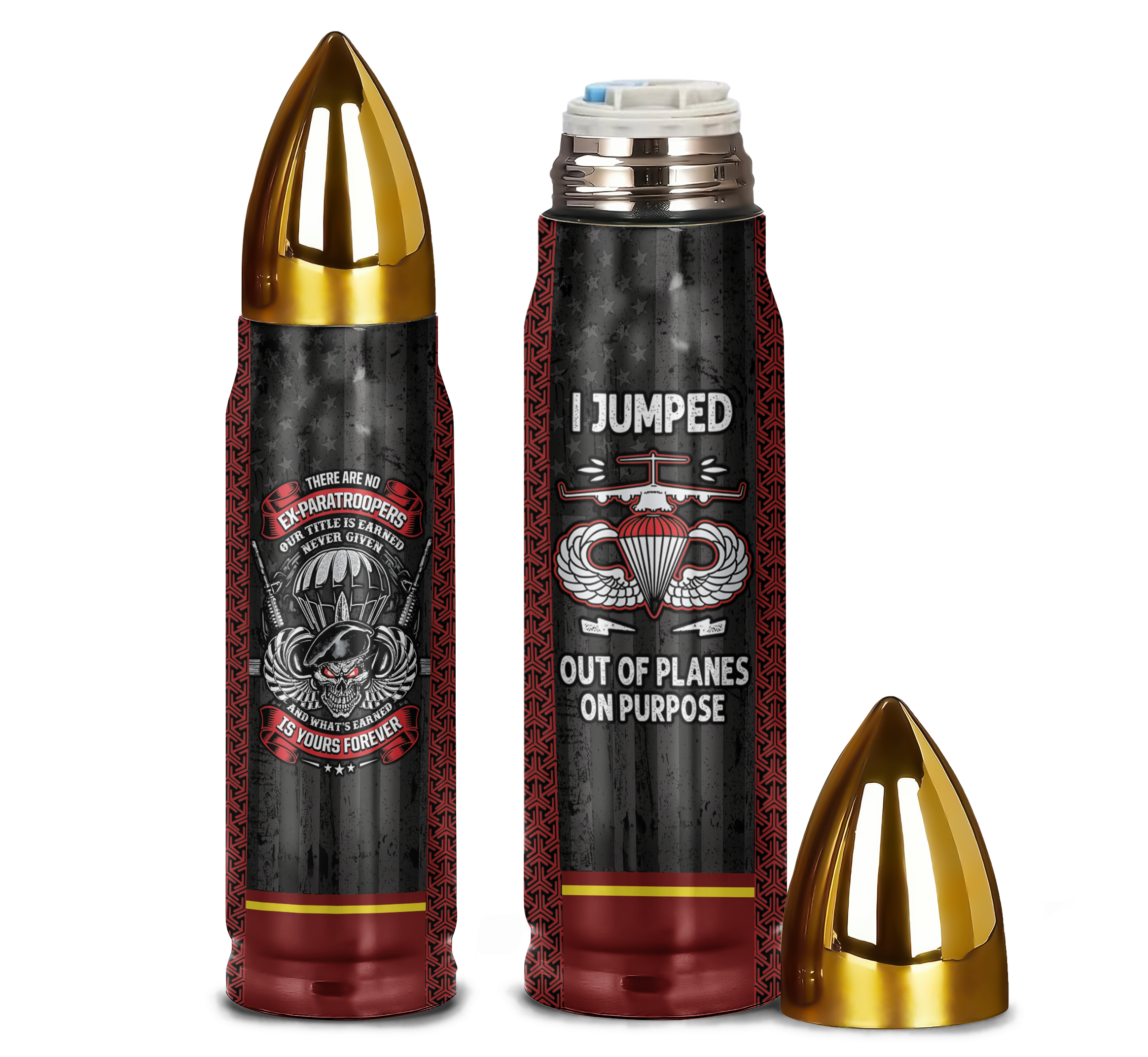 Airborne Veteran I Jump Out Of Planes On Purpose Bullet Tumbler