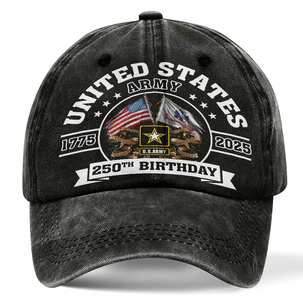Army 250th Anniversary Washed Cap