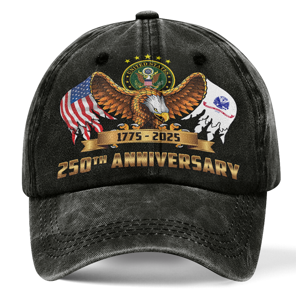 Army 250th Anniversary Washed Cap