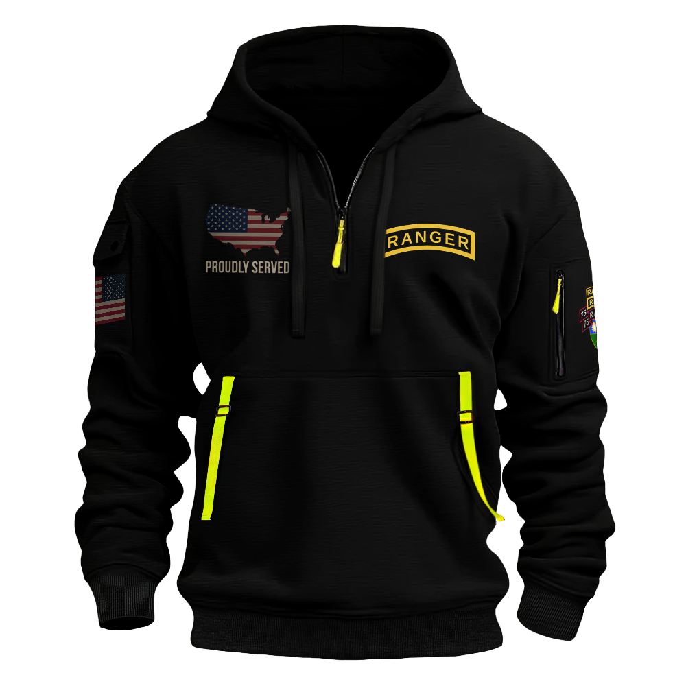 75th Ranger Regiment Quarter Zip Hoodie