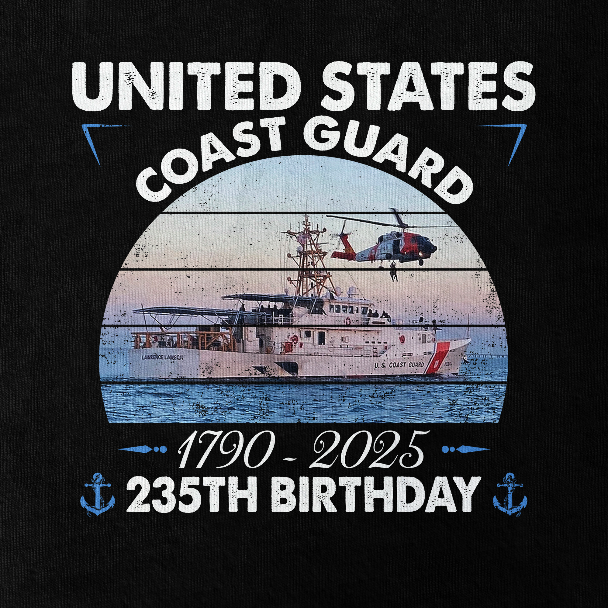 Coast Guard 235th Birthday Double Side Classic T-shirt