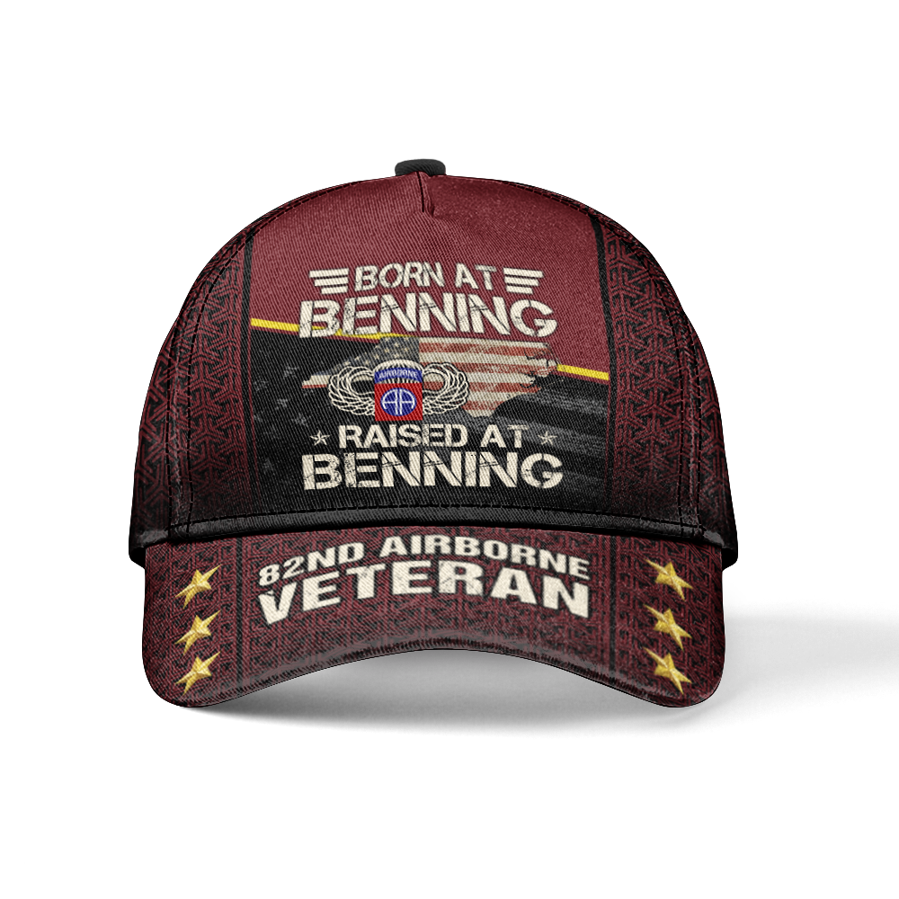 Airborne Born At Benning Raised At Benning Hat Cap