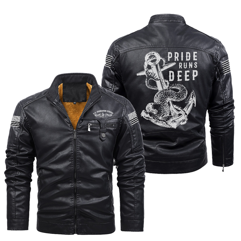 Submarine Service Pride Runs Deep Leather Jacket