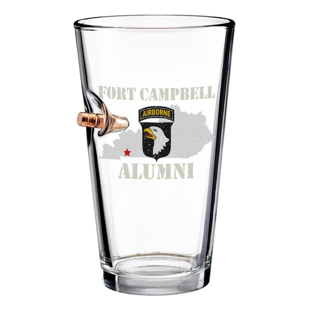 Fort Campbell Alumni Bullet Pint Glass