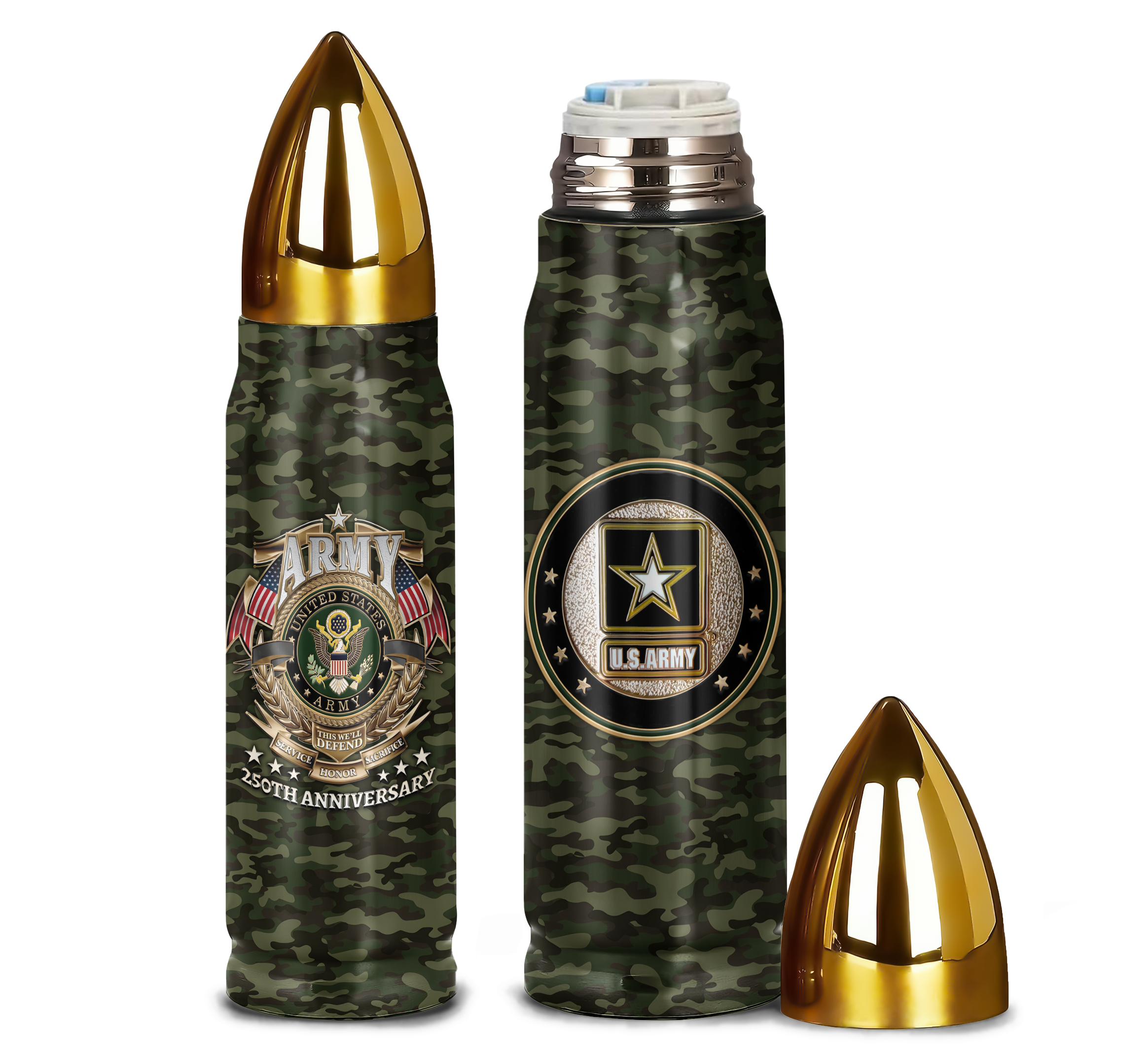Army 250th Anniversary Bullet Tumbler