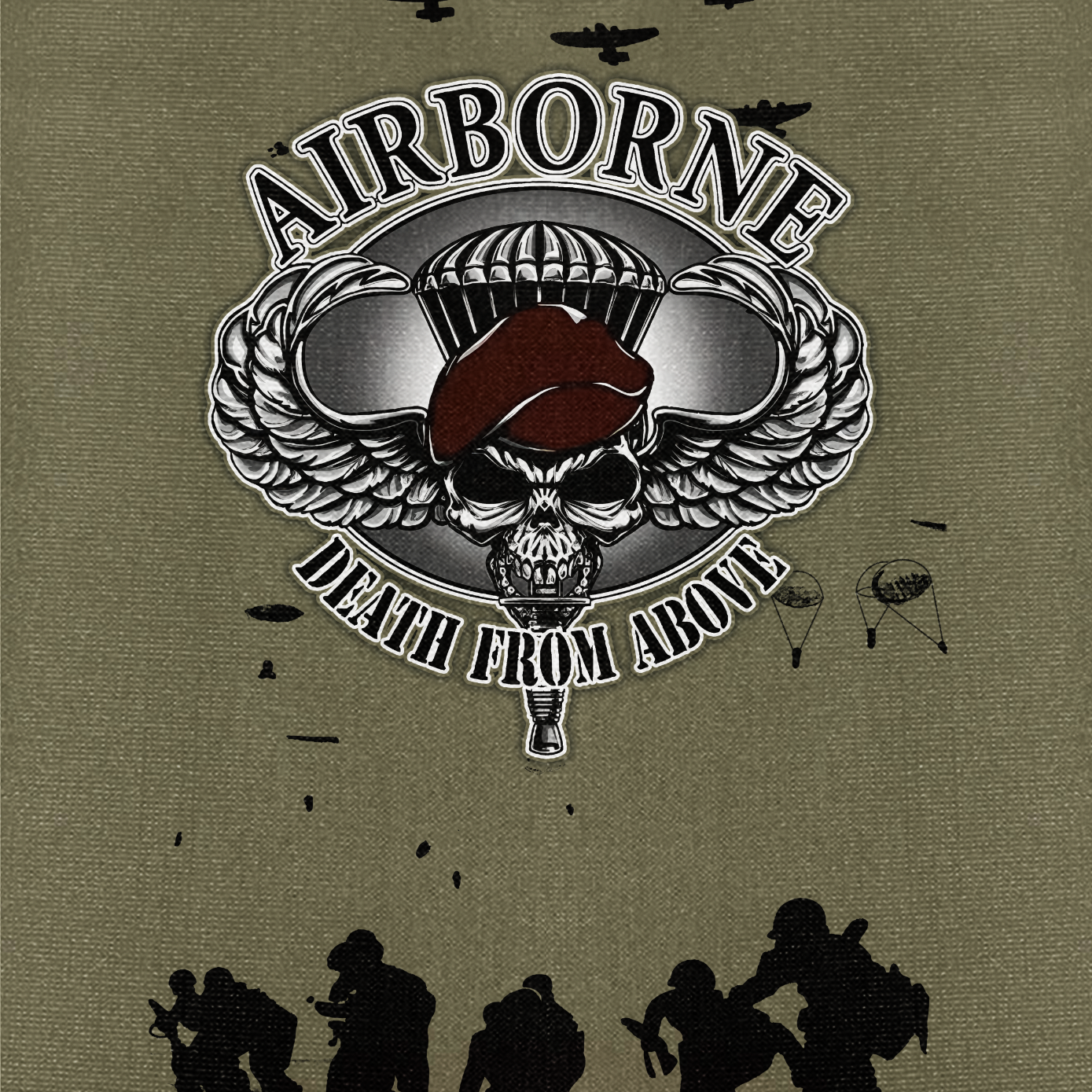 Airborne Death From Above Cuban Shirt