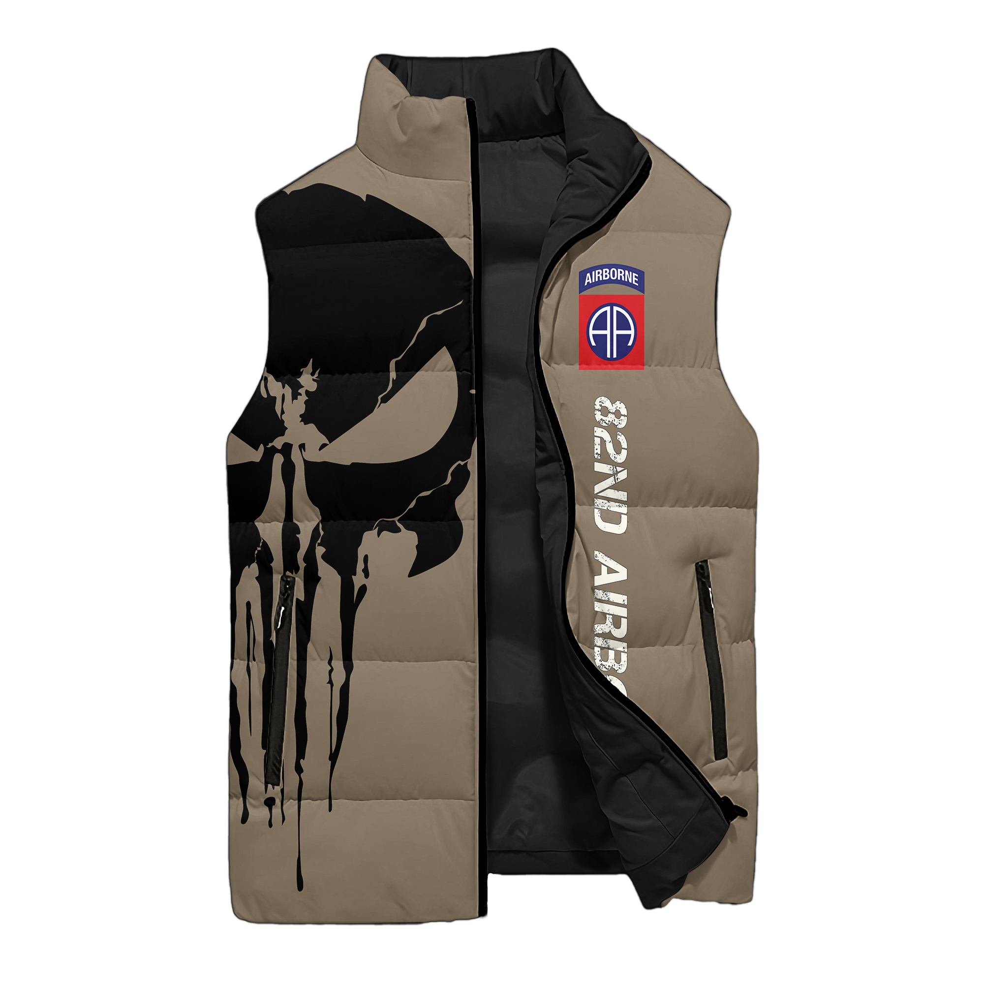 82nd Airborne Born At Benning Puffer Vest