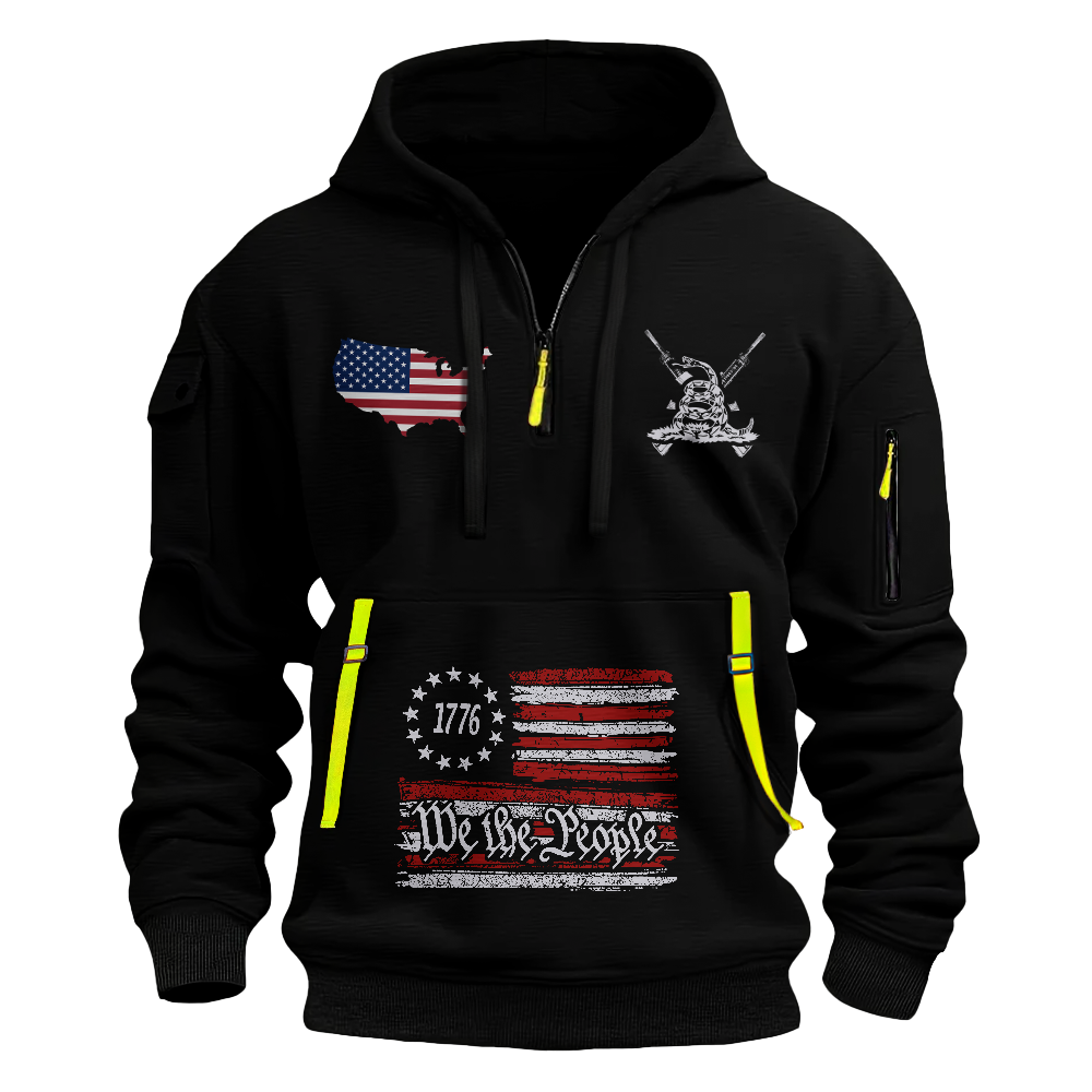 The Greatest Danger To American Freedom Quarter Zip Hoodie