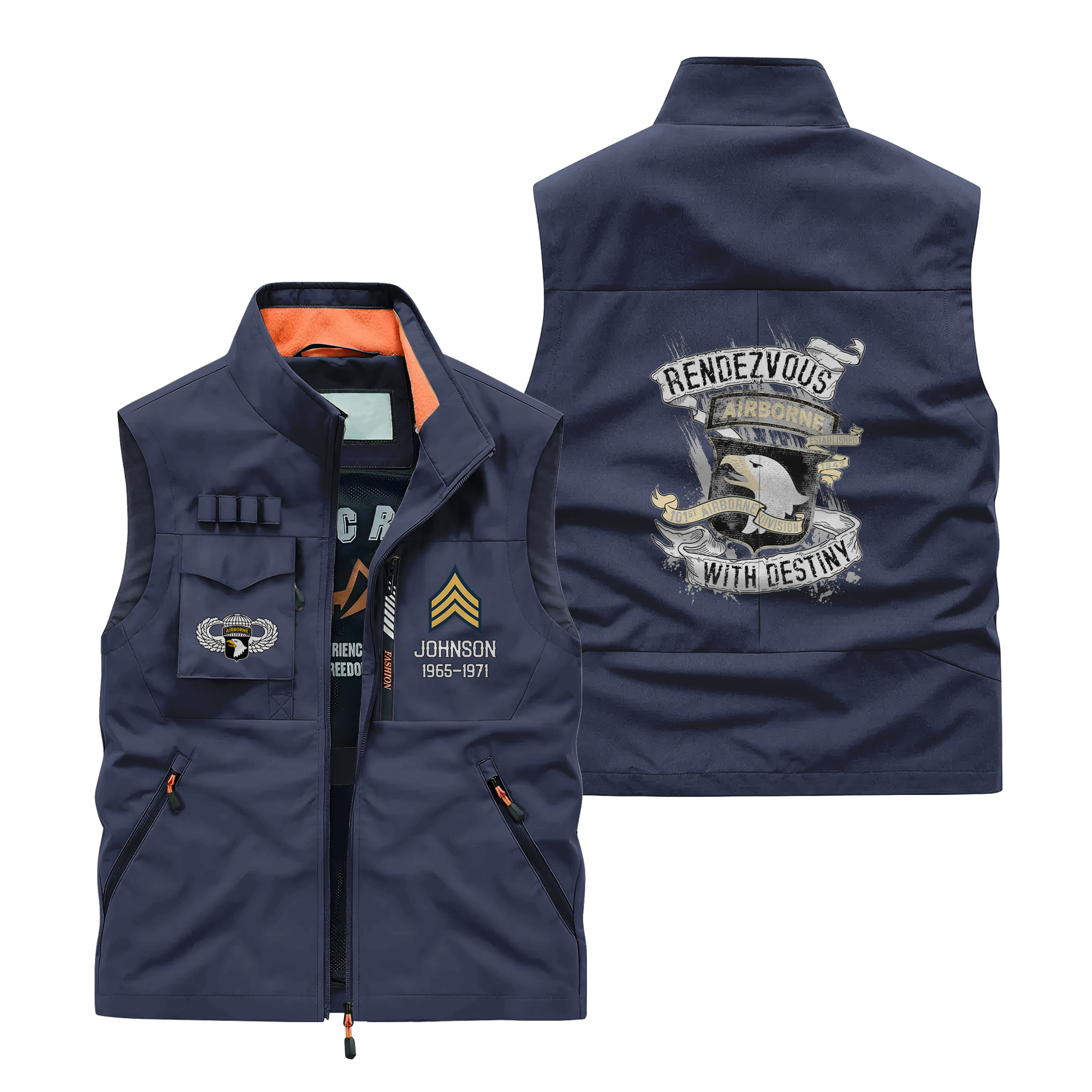 Personalizable 101st Airborne Division Pocket Vest