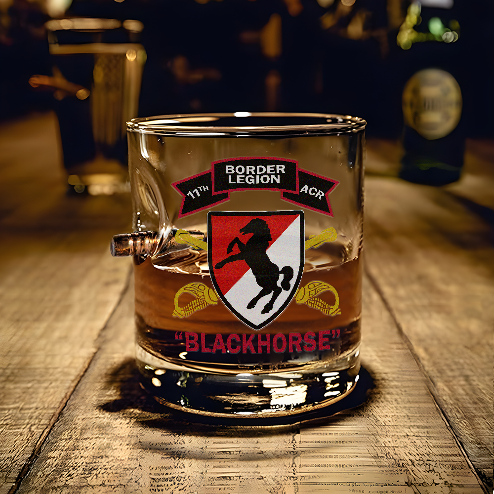 11th ACR Border Legion Bullet Whiskey Glass