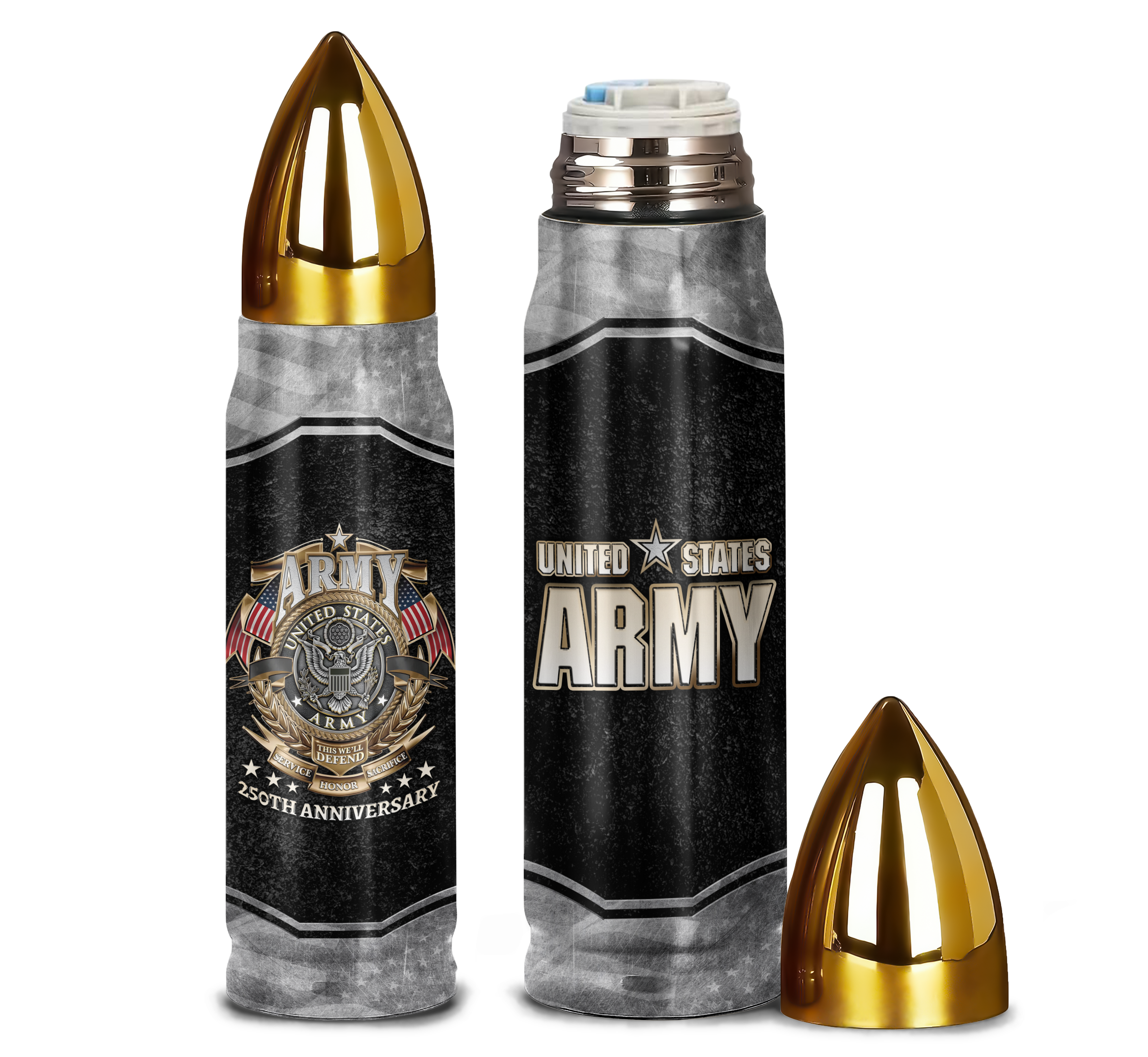 Army 250th Anniversary Bullet Tumbler