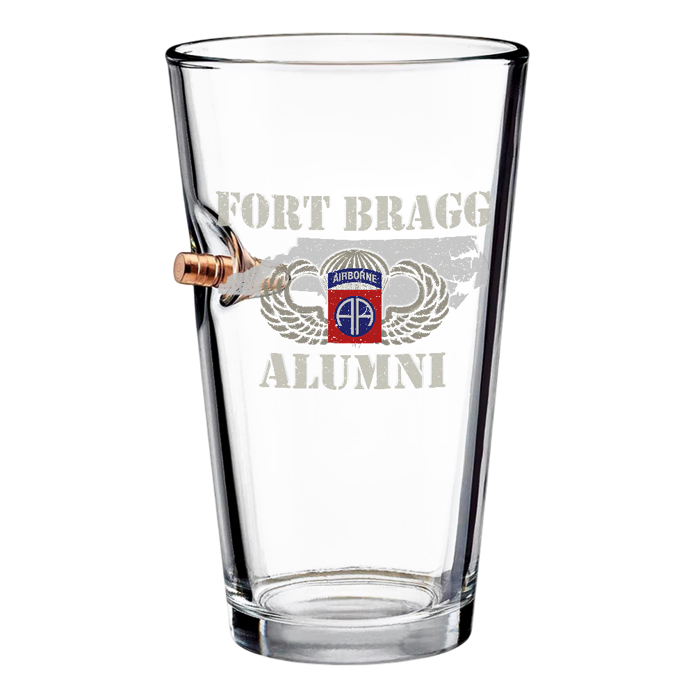 Airborne Fort Bragg Bullet Pint Glass
