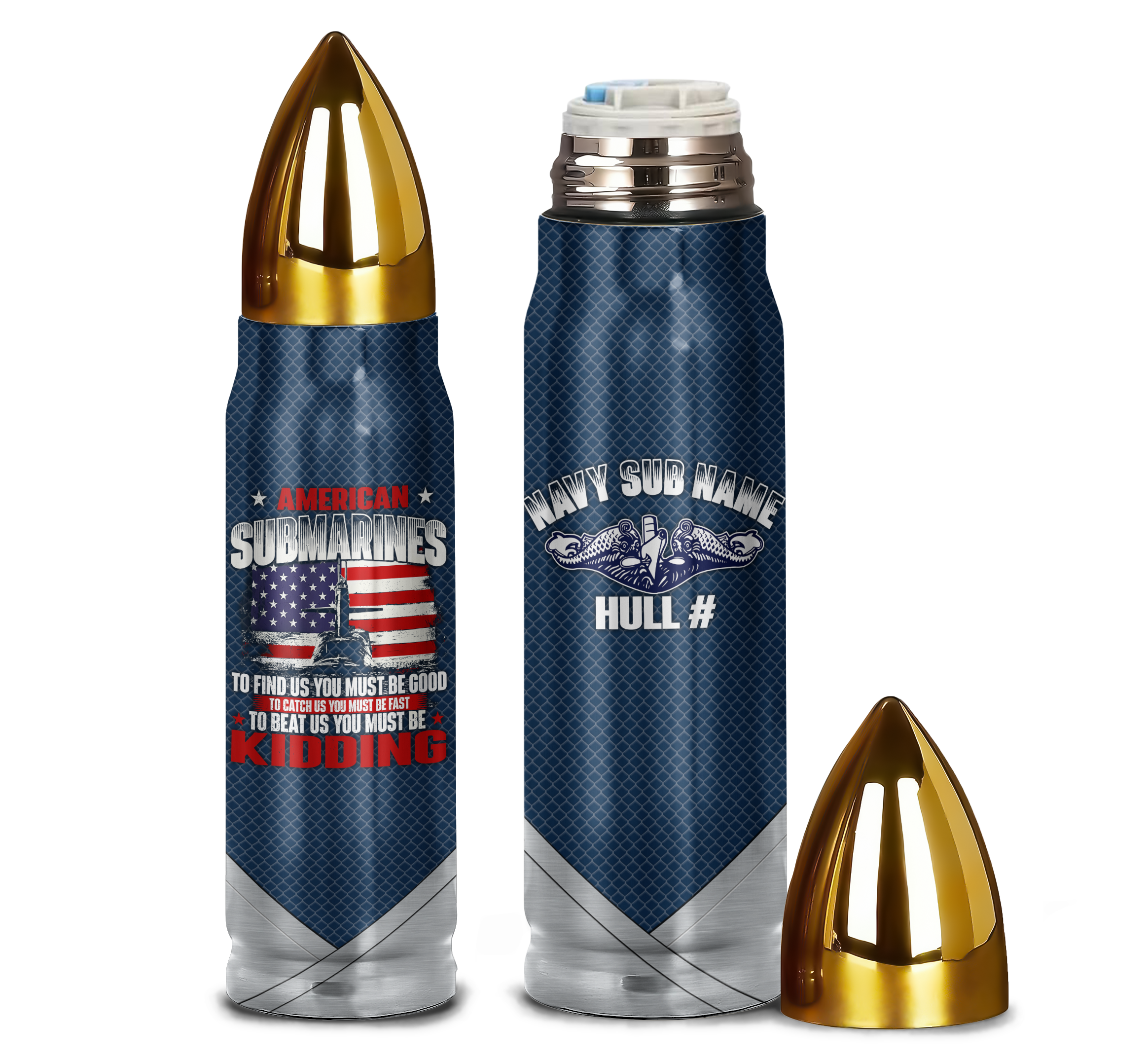 Navy Submarine Bullet Tumbler