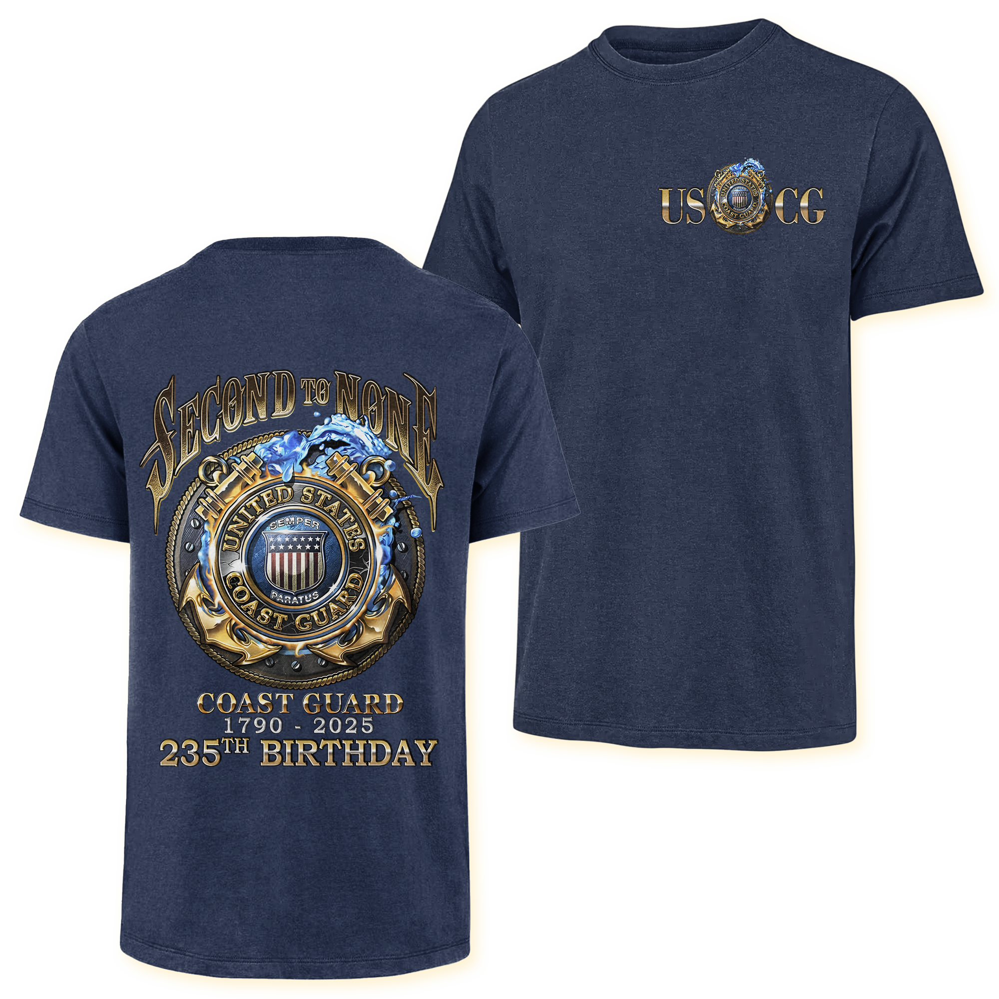 Coast Guard 235th Birthday Double Side Classic T-shirt