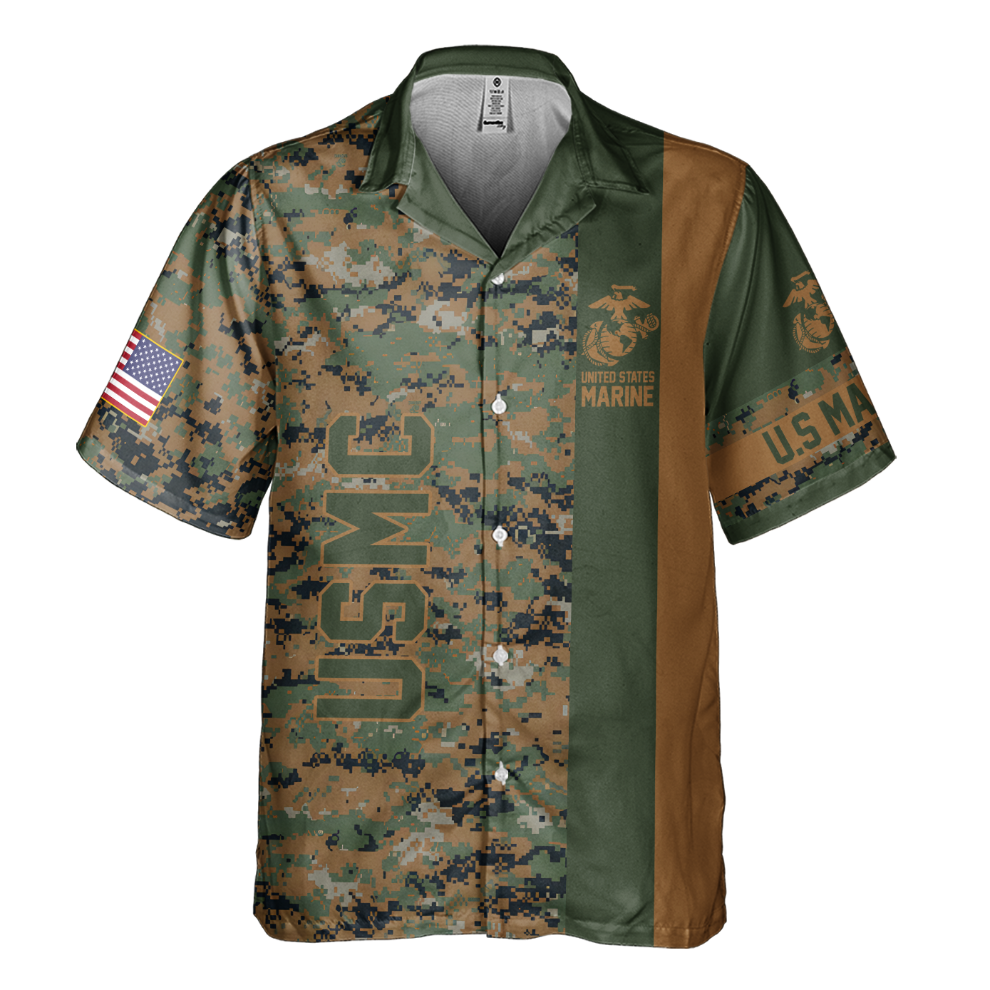 Marines 250th Anniversary Cuban Shirt & Classic Cap Combo