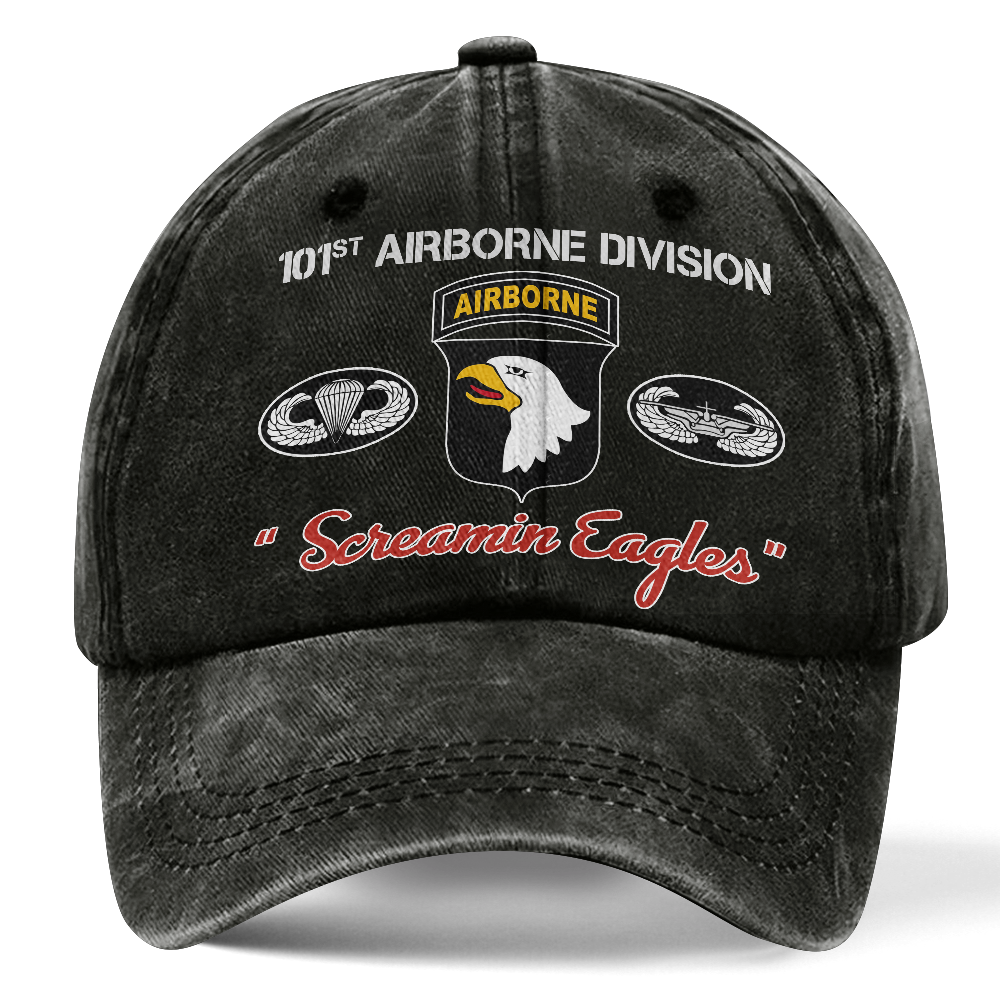 Airborne Screaming Eagles Washed Cap