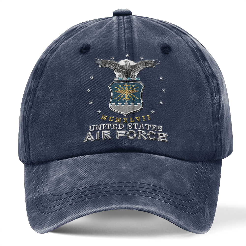 Personalizable Air Force Washed Cap